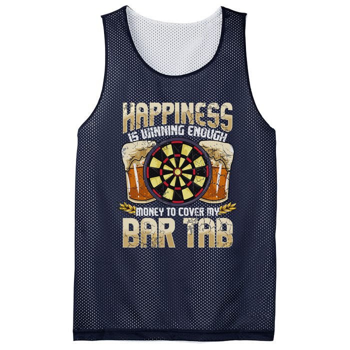 Darts Dart League Team Bar Tab Funny Humor Sayings Quotes Mesh Reversible Basketball Jersey Tank