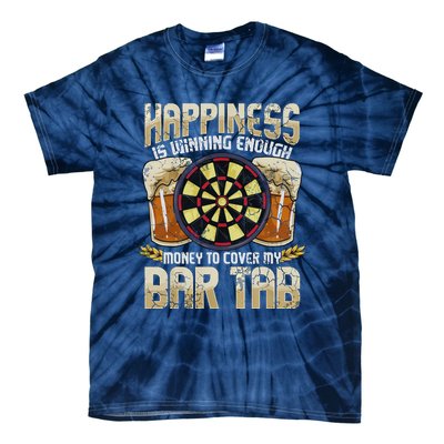 Darts Dart League Team Bar Tab Funny Humor Sayings Quotes Tie-Dye T-Shirt