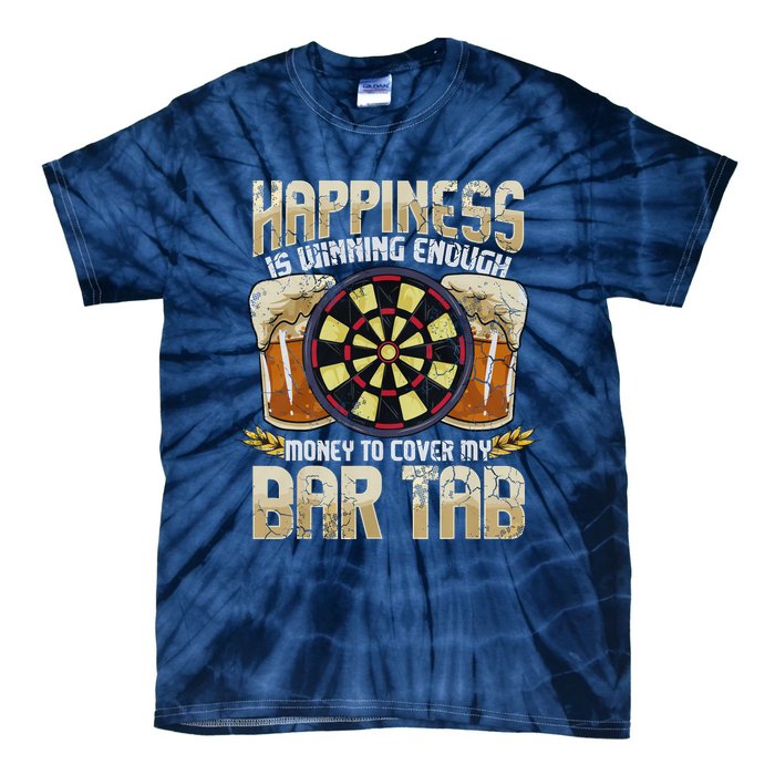 Darts Dart League Team Bar Tab Funny Humor Sayings Quotes Tie-Dye T-Shirt