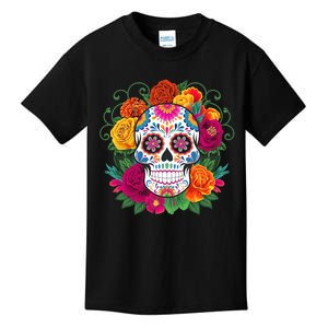 Dia De Los Muertos Costume Day Of The Dead Sugar Skull Kids T-Shirt