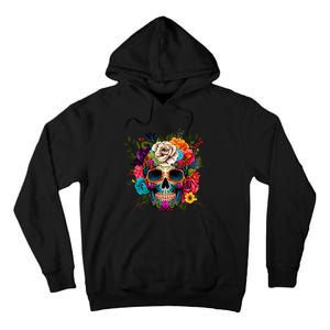 Dia De Los Muertos Costume Day Of Dead Sugar Skull Tall Hoodie