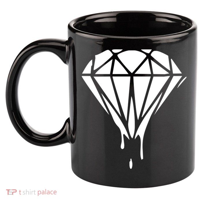 DRIPPING DIAMOND LOGO 11oz C Handle Ceramic Mug