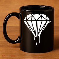 DRIPPING DIAMOND LOGO 11oz C Handle Ceramic Mug