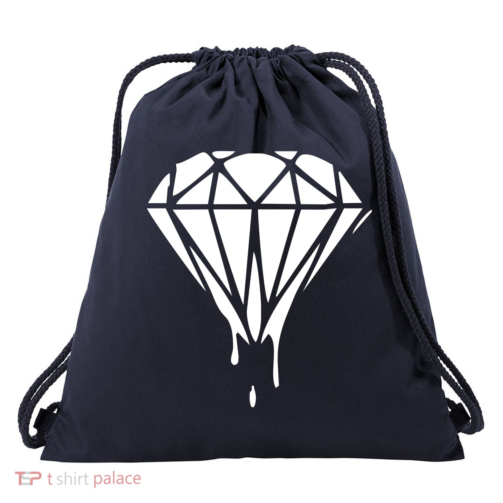 DRIPPING DIAMOND LOGO Drawstring Bag