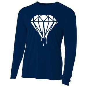 DRIPPING DIAMOND LOGO Cooling Performance Long Sleeve Crew