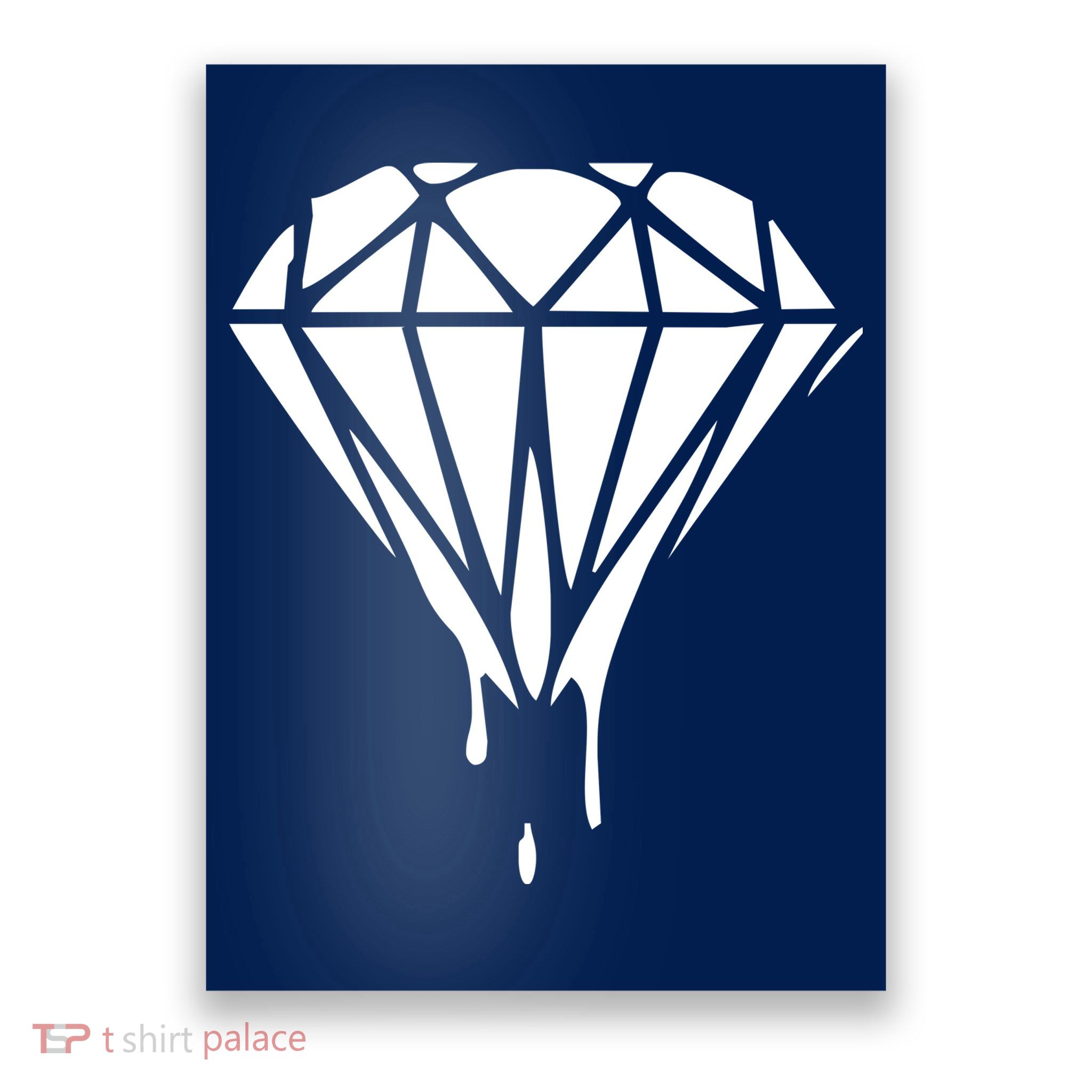 DRIPPING DIAMOND LOGO Poster