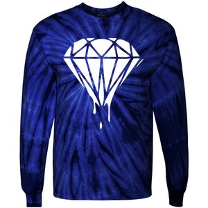 DRIPPING DIAMOND LOGO Tie-Dye Long Sleeve Shirt