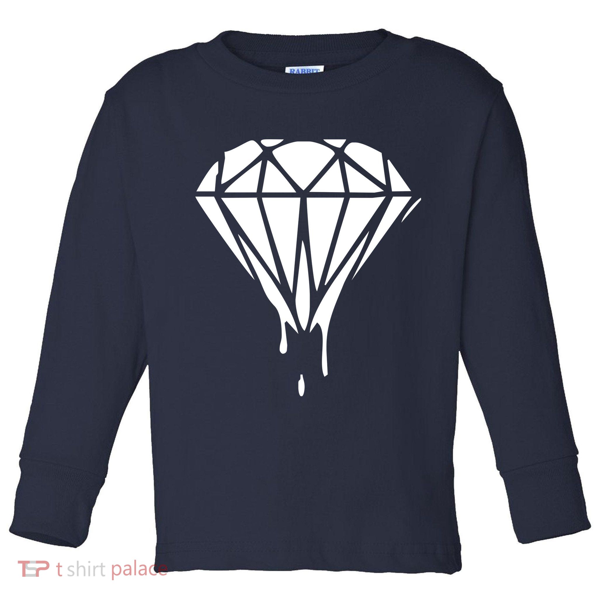 DRIPPING DIAMOND LOGO Toddler Long Sleeve Shirt