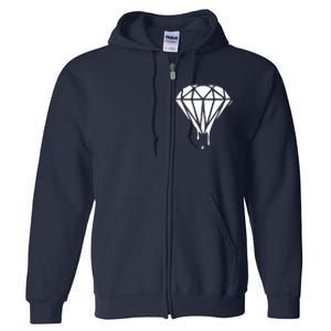 DRIPPING DIAMOND LOGO Full Zip Hoodie