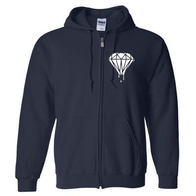 DRIPPING DIAMOND LOGO Full Zip Hoodie