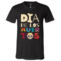 Dia de los Muertos V-Neck T-Shirt