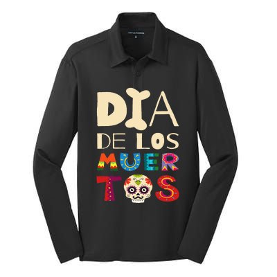 Dia de los Muertos Silk Touch Performance Long Sleeve Polo