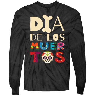 Dia de los Muertos Tie-Dye Long Sleeve Shirt