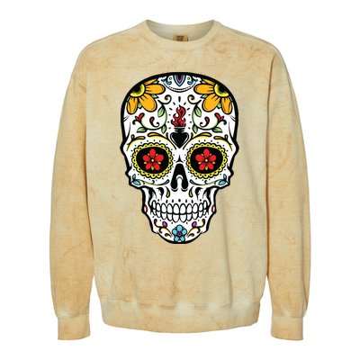 Dia De Los Muertos Costume Sugar Skull Colorblast Crewneck Sweatshirt