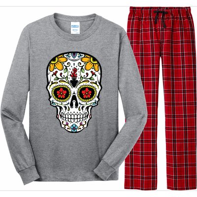 Dia De Los Muertos Costume Sugar Skull Long Sleeve Pajama Set