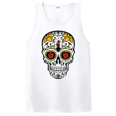 Dia De Los Muertos Costume Sugar Skull PosiCharge Competitor Tank