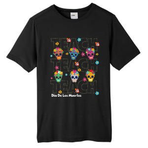 Dia De Los Muertos Day Of The Dead Sugar Skull Teacher Tall Fusion ChromaSoft Performance T-Shirt