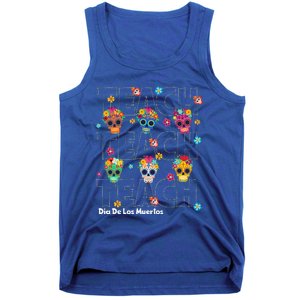 Dia De Los Muertos Day Of The Dead Sugar Skull Teacher Tank Top