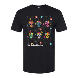 Dia De Los Muertos Day Of The Dead Sugar Skull Teacher Softstyle CVC T-Shirt