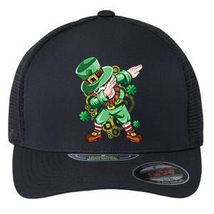 Dab Dabbing Leprechaun Shamrock Irish Saint Patricks Day Cool Gift Flexfit Unipanel Trucker Cap