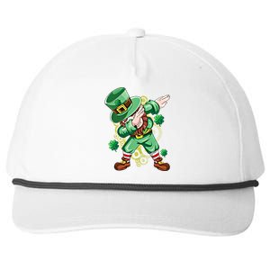 Dab Dabbing Leprechaun Shamrock Irish Saint Patricks Day Cool Gift Snapback Five-Panel Rope Hat