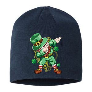 Dab Dabbing Leprechaun Shamrock Irish Saint Patricks Day Cool Gift Sustainable Beanie