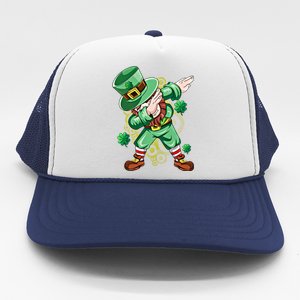 Dab Dabbing Leprechaun Shamrock Irish Saint Patricks Day Cool Gift Trucker Hat