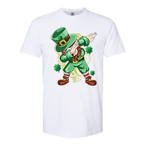 Dab Dabbing Leprechaun Shamrock Irish Saint Patricks Day Cool Gift Softstyle CVC T-Shirt