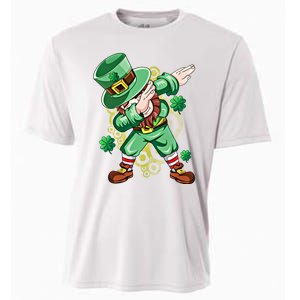 Dab Dabbing Leprechaun Shamrock Irish Saint Patricks Day Cool Gift Cooling Performance Crew T-Shirt