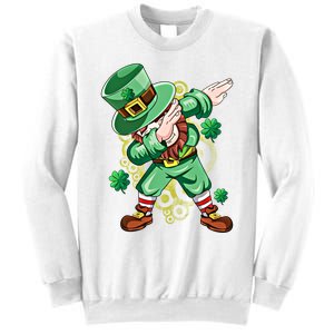 Dab Dabbing Leprechaun Shamrock Irish Saint Patricks Day Cool Gift Sweatshirt