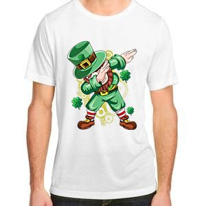 Dab Dabbing Leprechaun Shamrock Irish Saint Patricks Day Cool Gift Adult ChromaSoft Performance T-Shirt