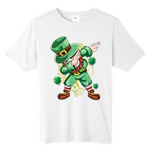 Dab Dabbing Leprechaun Shamrock Irish Saint Patricks Day Cool Gift Tall Fusion ChromaSoft Performance T-Shirt