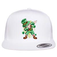 Dab Dabbing Leprechaun Shamrock Irish Saint Patricks Day Cool Gift Flat Bill Trucker Hat