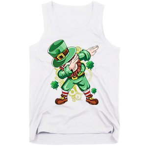 Dab Dabbing Leprechaun Shamrock Irish Saint Patricks Day Cool Gift Tank Top