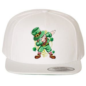 Dab Dabbing Leprechaun Shamrock Irish Saint Patricks Day Cool Gift Wool Snapback Cap