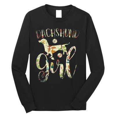 Dachshund Dog Lover  Gift Vintage Dachshund Long Sleeve Shirt