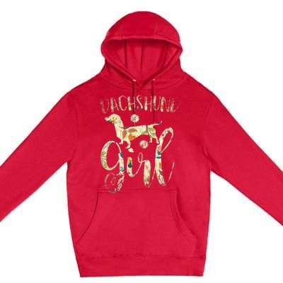 Dachshund Dog Lover  Gift Vintage Dachshund Premium Pullover Hoodie