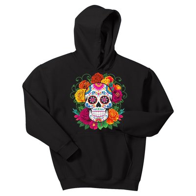 Dia De Los Muertos Costume Day Of The Dead Sugar Skull Gift Kids Hoodie