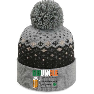 Druncle Definition Like A Normal Uncle Only Drunker St Patrick's Day The Baniff Cuffed Pom Beanie