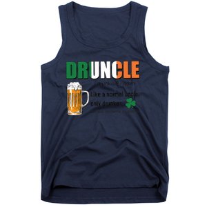 Druncle Definition Like A Normal Uncle Only Drunker St Patrick's Day Tank Top