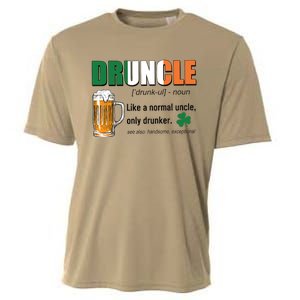 Druncle Definition Like A Normal Uncle Only Drunker St Patrick's Day Cooling Performance Crew T-Shirt