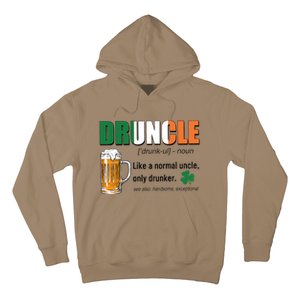 Druncle Definition Like A Normal Uncle Only Drunker St Patrick's Day Hoodie