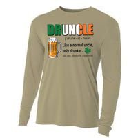 Druncle Definition Like A Normal Uncle Only Drunker St Patrick's Day Cooling Performance Long Sleeve Crew