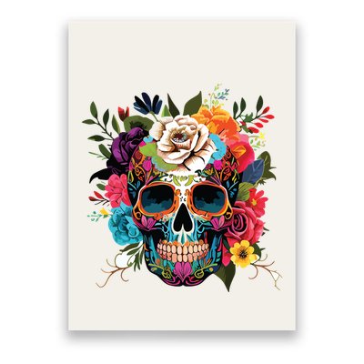 Dia De Los Muertos Costume Of Dead Sugar Skull Poster