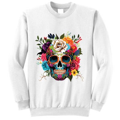 Dia De Los Muertos Costume Of Dead Sugar Skull Sweatshirt