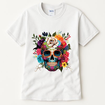 Dia De Los Muertos Costume Of Dead Sugar Skull Tall T-Shirt