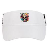 Dia De Los Muertos Costume Of Dead Sugar Skull Adult Drive Performance Visor