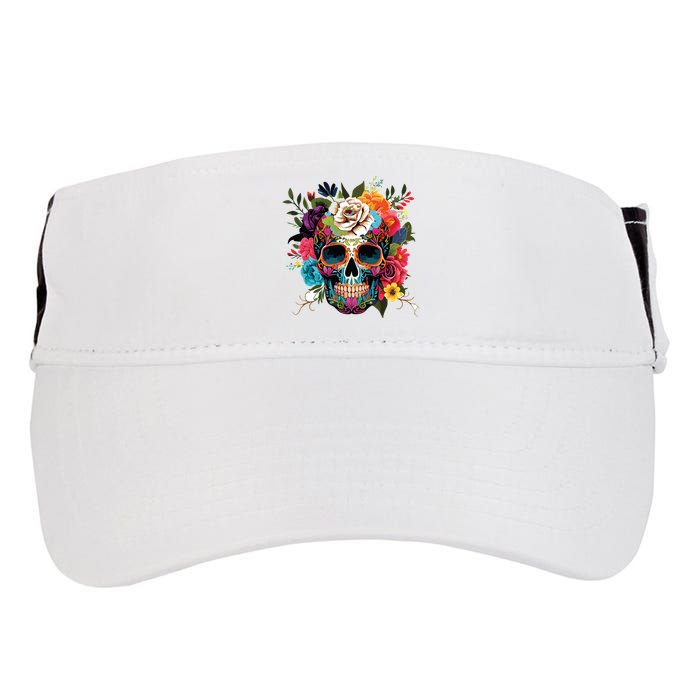 Dia De Los Muertos Costume Of Dead Sugar Skull Adult Drive Performance Visor