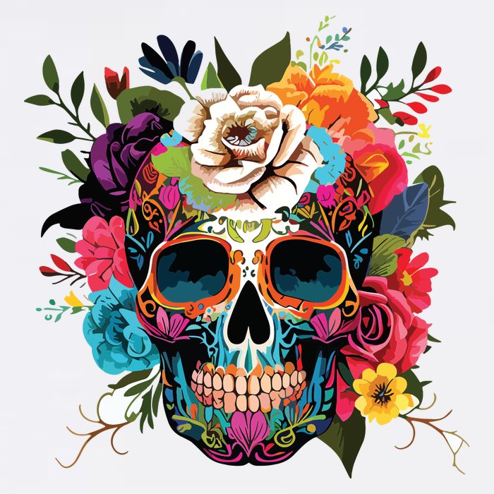 Dia De Los Muertos Costume Of Dead Sugar Skull Adult Drive Performance Visor