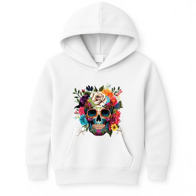 Dia De Los Muertos Costume Of Dead Sugar Skull Kids Hoodie